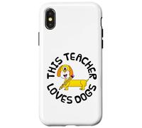 Ce professeur adore les chiens, retour à l'école Teckel Coque pour iPhone X/XS