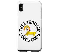 Ce professeur adore les chiens, retour à l'école Teckel Coque pour iPhone XS Max