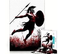 Ce Que désire la Lance d'un Spartiate Puzzle de 1000 pièces Jeu de mémorisation mentale Découpage de Haute précision Activité Manuelle Défi cérébral interactif pour la Maison (38x26cm)