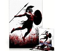 Ce Que désire la Lance d'un Spartiate Puzzle de 1000 pièces pour Adolescents Pensée Claire, Engagement Doux, Assemblage Ferme, Joli Cadeau (38x26cm)