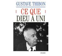Ce que dieu a uni