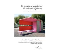Ce que disent les peintres Du tableau à la peinture - Sandrine Morsillo - L'harmattan - broché - Monographie