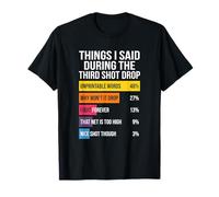 Ce Que J'Ai Dit Pendant Le troisième Shot Drop Chart T-Shirt