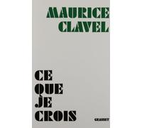 Ce que je crois
