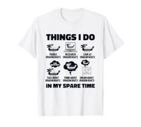 Ce Que Je Fais dans Mon Temps Libre Bateau de Batteur d'amant d'équipe Dragon Boat T-Shirt Graphique avec Valeur