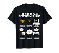 Ce Que Je Fais de Mon Temps Libre Apiculteur passionné T-Shirt