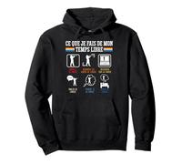 Ce Que Je Fais De Mon Temps Libre Chasse Humour Chasseur Sweat à Capuche