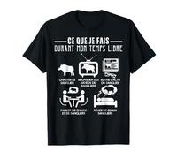 Ce Que Je Fais De Mon Temps Libre Chasser Le Sanglier T-Shirt