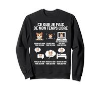 Ce Que Je Fais De Mon Temps Libre Chat Turc de Van Mignon Sweatshirt