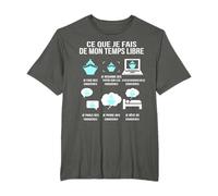 Ce Que Je Fais de Mon Temps Libre - Fan de croisières Humour T-Shirt
