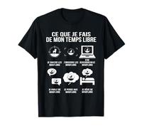 Ce Que Je Fais de Mon Temps Libre Humour Chasseur mouflons T-Shirt