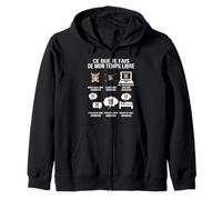 Ce Que Je Fais de Mon Temps Libre Javanais Chat drôle Sweat à Capuche