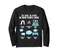 Ce Que Je Fais De Mon Temps Libre Judo Humour Cadeau Judoka Manche Longue