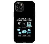 Ce Que Je Fais de Mon Temps Libre Krav Maga Humour drôle Coque pour iPhone 11 Pro