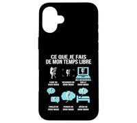 Ce Que Je Fais de Mon Temps Libre Krav Maga Humour drôle Coque pour iPhone 16 Plus