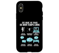 Ce Que Je Fais de Mon Temps Libre Krav Maga Humour drôle Coque pour iPhone X/XS