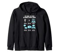 Ce Que Je Fais de Mon Temps Libre Krav Maga Humour drôle Sweat à Capuche