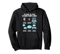Ce Que Je Fais de Mon Temps Libre Krav Maga Humour drôle Sweat à Capuche