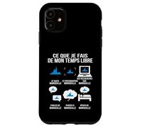 Ce Que Je Fais de Mon Temps Libre Marseille Humour Voyage Coque pour iPhone 11