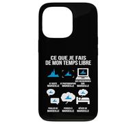 Ce Que Je Fais de Mon Temps Libre Marseille Humour Voyage Coque pour iPhone 13 Pro