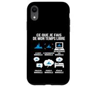 Ce Que Je Fais de Mon Temps Libre Marseille Humour Voyage Coque pour iPhone XR