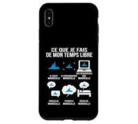 Ce Que Je Fais de Mon Temps Libre Marseille Humour Voyage Coque pour iPhone XS Max