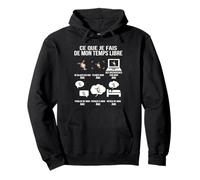 Ce Que Je Fais de Mon Temps Libre Passion âne drôle Fun Sweat à Capuche