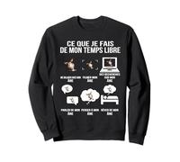 Ce Que Je Fais de Mon Temps Libre Passion âne drôle Fun Sweatshirt
