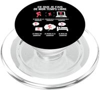 Ce Que Je Fais de Mon Temps Libre Passion Danse Country PopSockets PopGrip pour MagSafe
