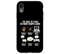 Ce Que Je Fais de Mon Temps Libre Passion Forge et Enclume Coque pour iPhone XR