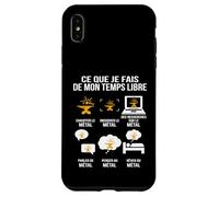 Ce Que Je Fais de Mon Temps Libre Passion Forge et Enclume Coque pour iPhone XS Max