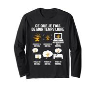 Ce Que Je Fais de Mon Temps Libre Passion Forge et Enclume Manche Longue