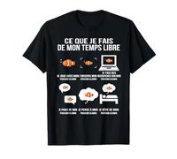 Ce Que Je Fais De Mon Temps Libre Poisson Clown Drôle T-Shirt