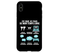 Ce Que Je Fais De Mon Temps Libre Taekwondo Humour Cadeau Coque pour iPhone XS Max