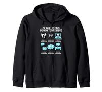 Ce Que Je Fais De Mon Temps Libre Taekwondo Humour Cadeau Sweat à Capuche
