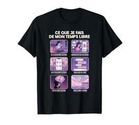 Ce Que Je Fais De Mon Temps Libre Téléphone Fille Accro T-Shirt