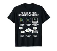 Ce Que Je Fais de Mon Temps Libre Tennis Humour drôle Joueur T-Shirt