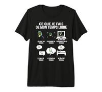 Ce Que Je Fais de Mon Temps Libre Tennis Humour drôle Joueur T-Shirt Haut de Gamme