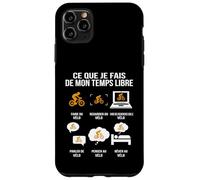 Ce Que Je Fais de Mon Temps Libre vélo Humour Cycliste Coque pour iPhone 11 Pro Max