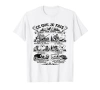 Ce Que Je Fais Durant Mon Temps Libre Chasse Cadeau Chasseur T-Shirt
