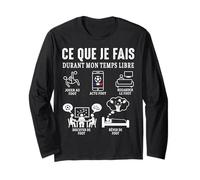 ce Que Je Fais Foot Football Joueur Footballeur Match Drôle Manche Longue
