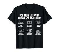 Ce Que Je Fais Lecture Livre Enseignant Bibliothécaire Drole T-Shirt