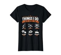 Ce Que Je Fais Pendant Mon Temps Libre à pêcher T-Shirt Graphique avec Valeur, Femme, Noir, L