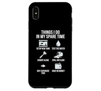 Ce Que Je Fais Pendant Mon Temps Libre Amateur de Poissons d'aquarium Coque pour iPhone XS Max