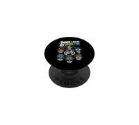 Ce Que Je Fais Pendant Mon Temps Libre Amoureux de vélos électriques PopSockets PopGrip Adhésif
