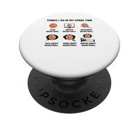 ce Que Je Fais Pendant Mon Temps Libre Basket-Ball PopSockets PopGrip Adhésif
