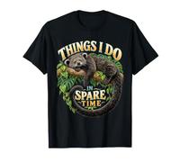 Ce Que Je Fais Pendant Mon Temps Libre Binturong Lover Wildlife Animal T-Shirt