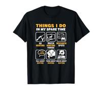 Ce Que Je Fais Pendant Mon Temps Libre : chasser, chasser, chasser, cerf, en Plein air T-Shirt