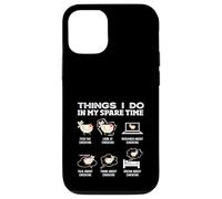 Ce Que Je Fais Pendant Mon Temps Libre : Chickens Funny Farmer Coque pour iPhone 12/12 Pro