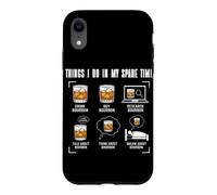 Ce Que Je Fais Pendant Mon Temps Libre : Cigar Bourbon Lovers Whisky Coque pour iPhone XR